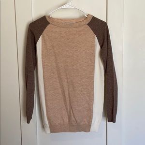 Citrus lemon colorblock sweater